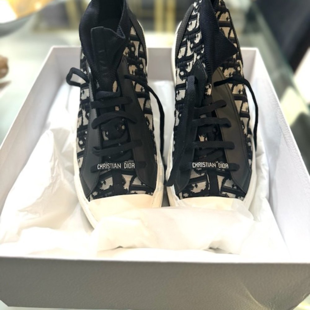 DIOR Walk'n'Dior Sneaker  Size 12 Deep Blue - Picture 8 of 9